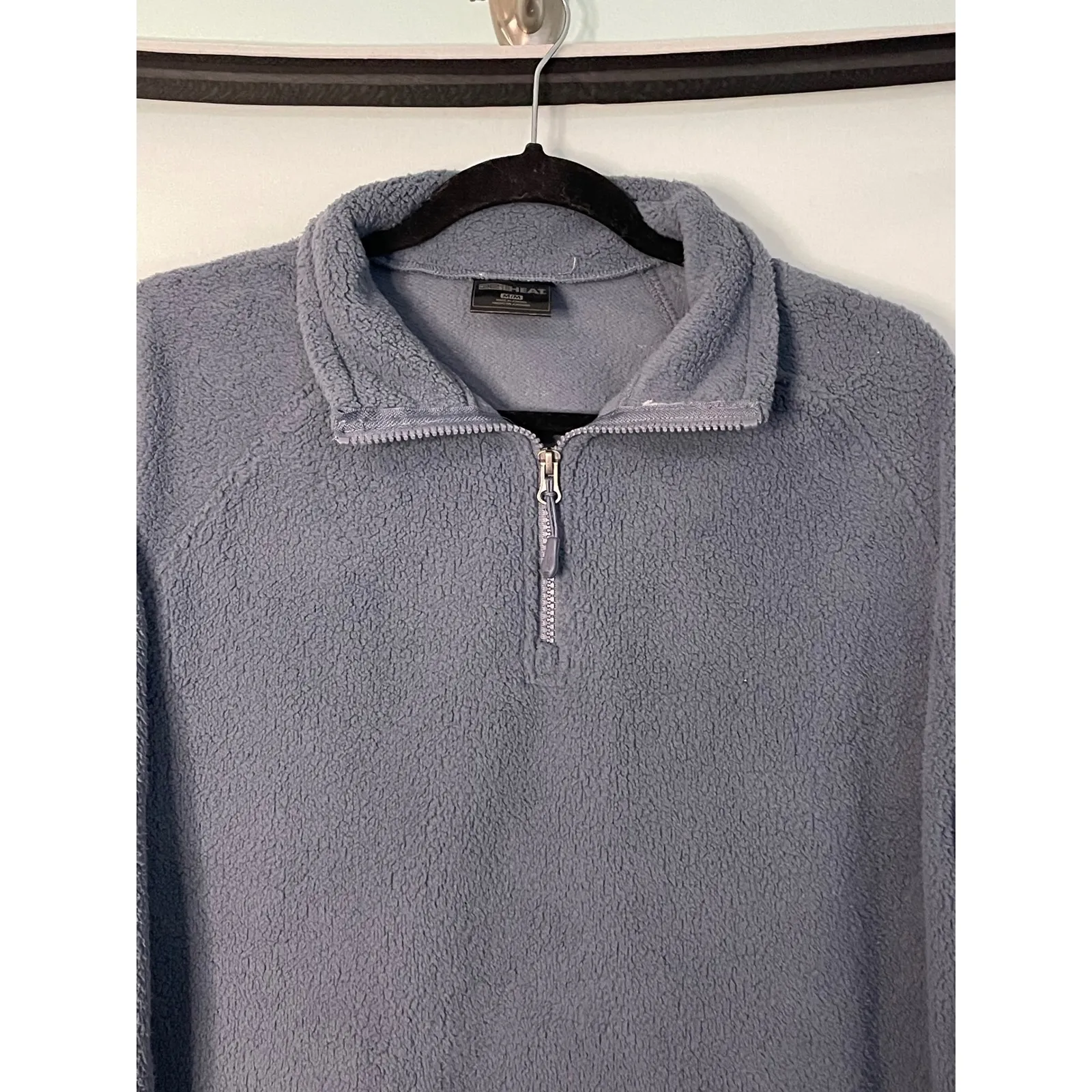 32 Degrees Heat Cool Womens Fleece Pullover Quarter Zip Gray Grisaille M Size M - Image 4