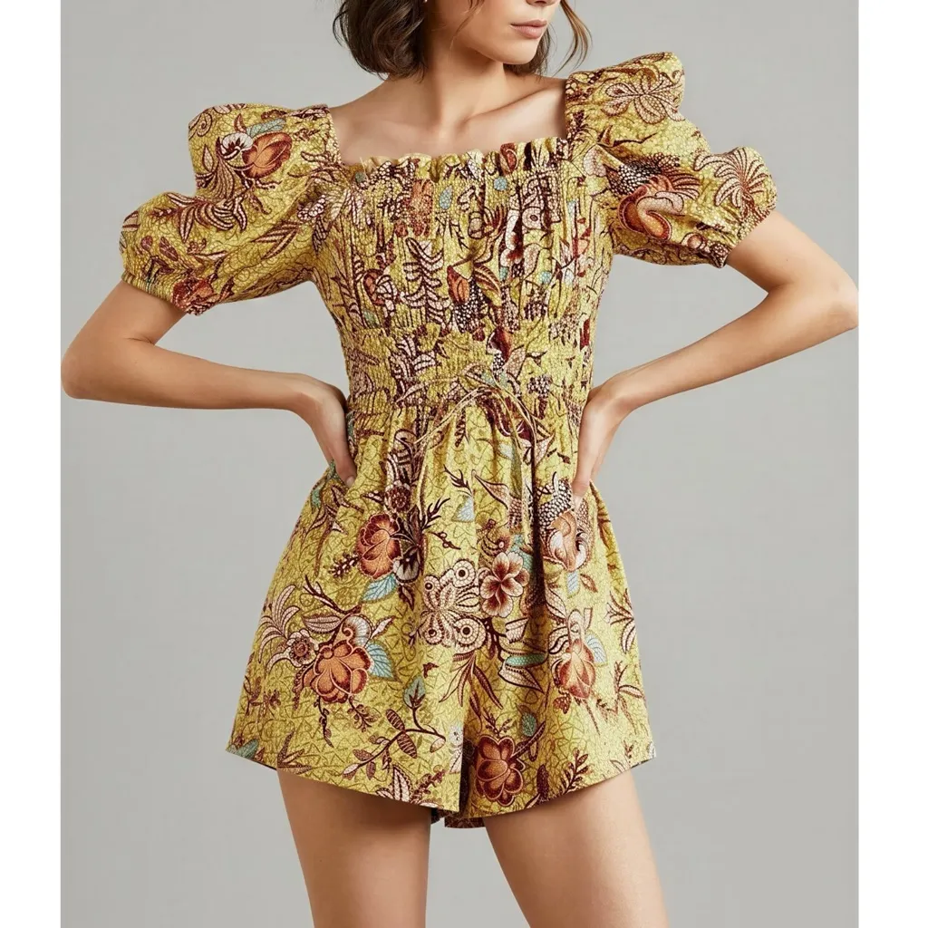 ULLA JOHNSON Arlo Playsuit, Calla Lily, 00 (US) - Image 2