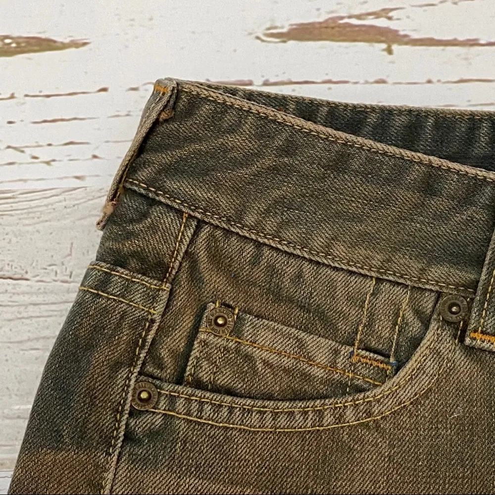 7 For All Mankind Acid Washed Mini Denim Skirt 27 - Image 11