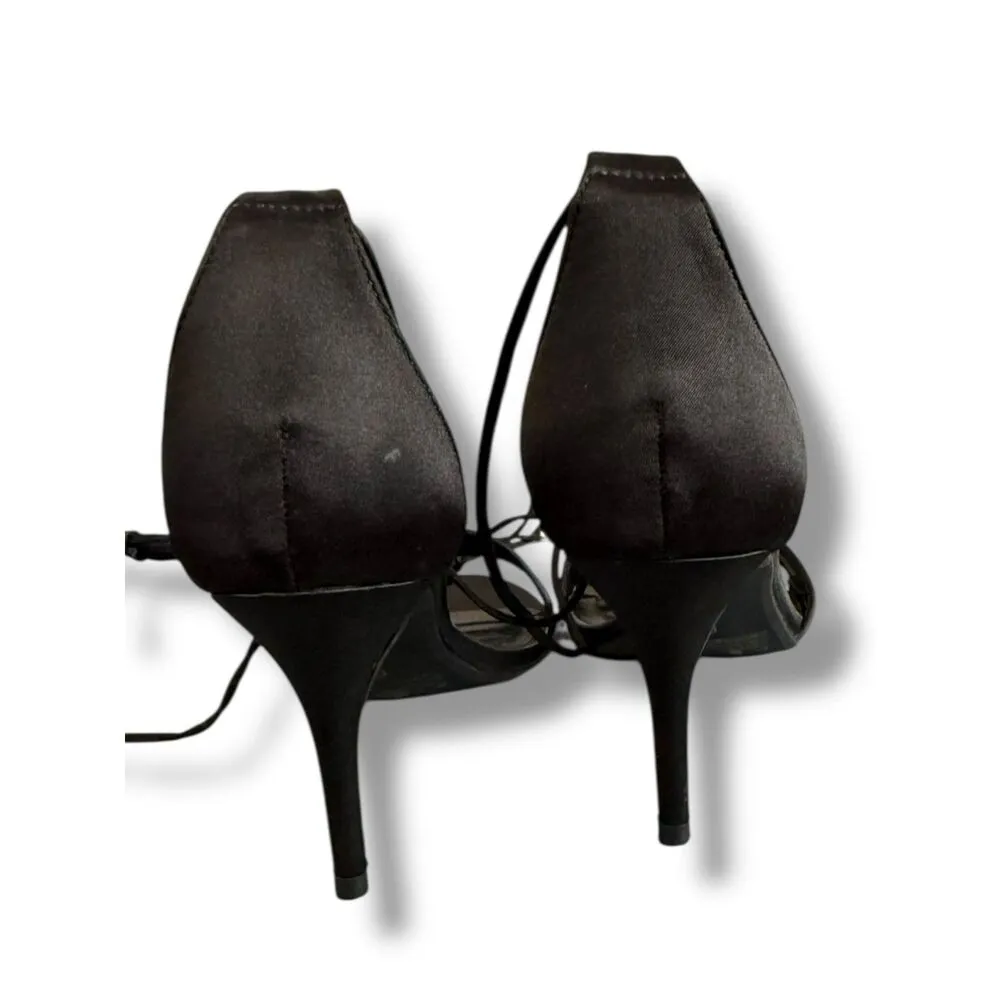 Lulus Black Satin Lace - Image 10