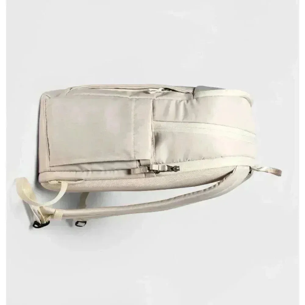 All In Motion Travel 15-inch Laptop Backpack for Work School, Off White - Image 4