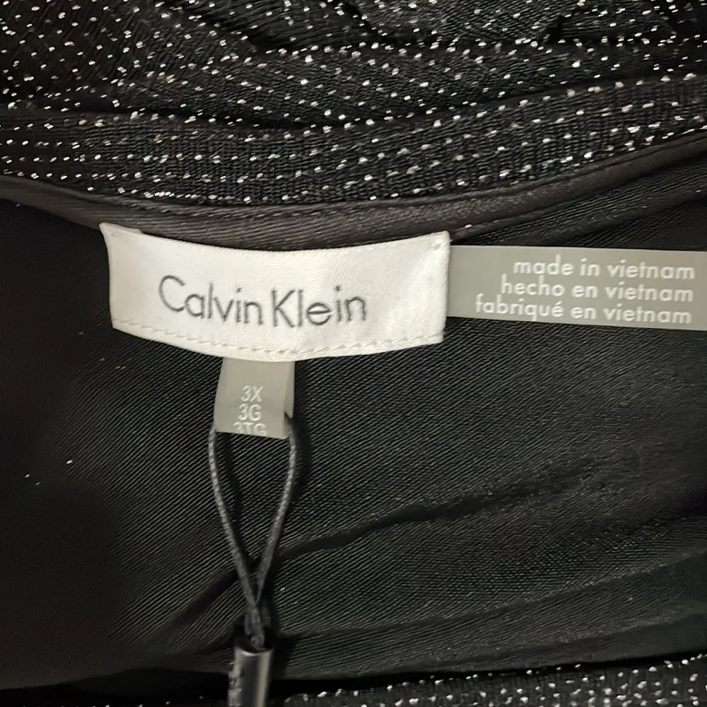 Calvin Klein Black Metallic Stretchy Top - Image 7