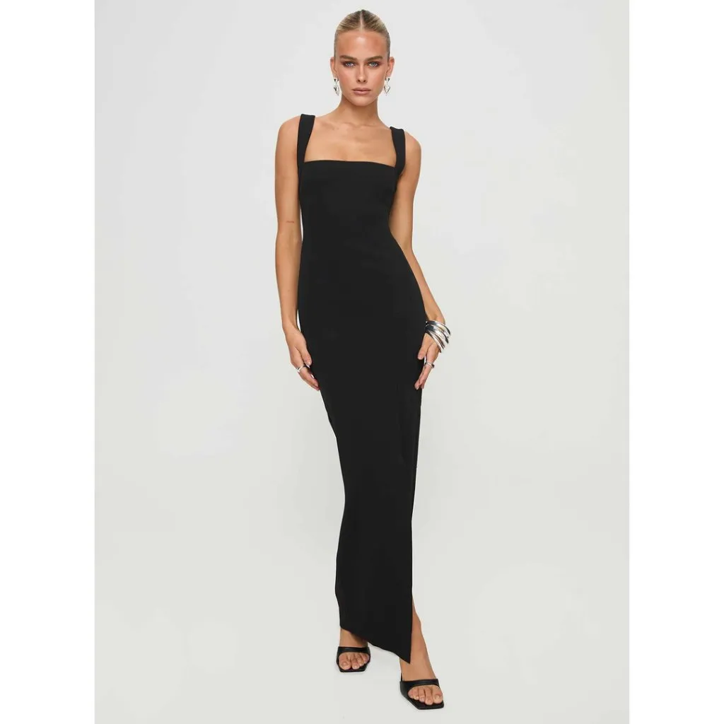 PRINCESS POLLY Bombshell Maxi Dress in Black Size US 12 - Image 3