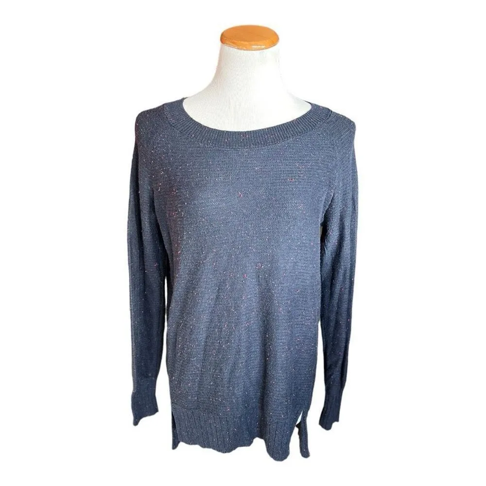 Womens Old Navy Stitchy Bateau Midnight Neps Knit Lightweight Sweater - Sz S - Image 2