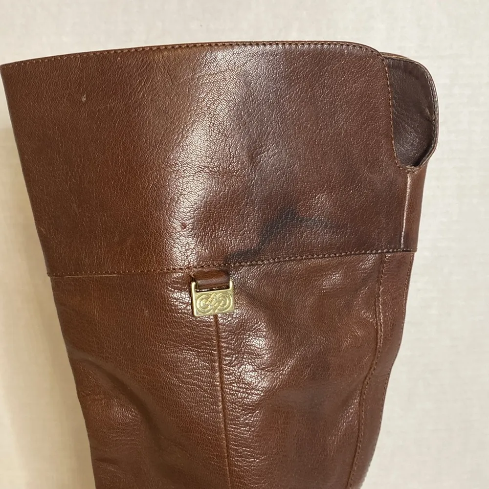 Cole Haan brown leather tall boots size 7B - Image 4