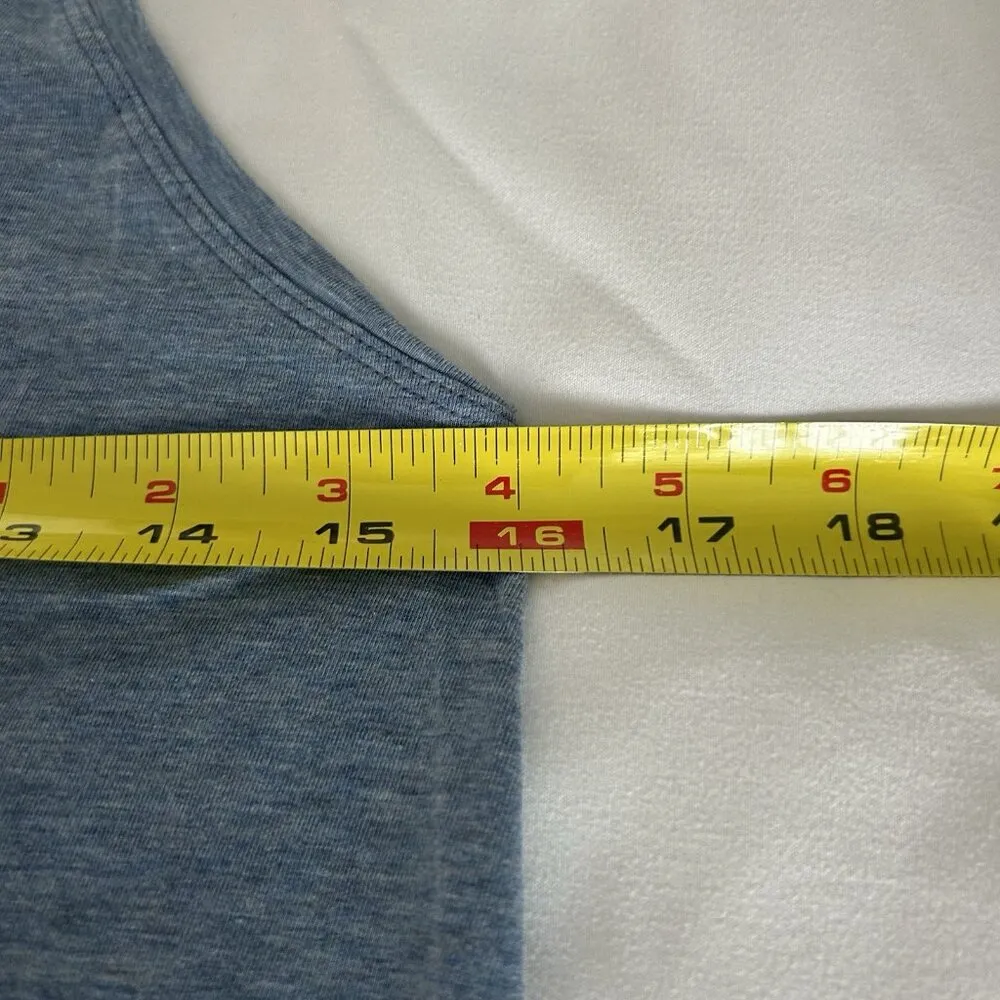 Lululemon All Tied Up Tank Top Womens Open Back Active Gym Yoga Teal Blue Size 8 - Image 3