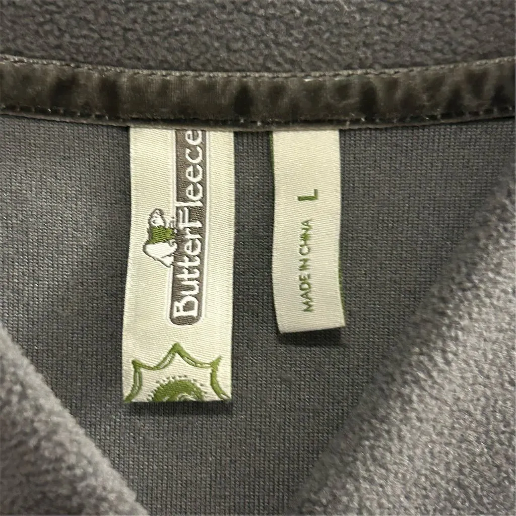 Sahalie Butter Fleece Women's Gray Knee Length Fleece Dress Size L Casual Cozy Size L - Image 6