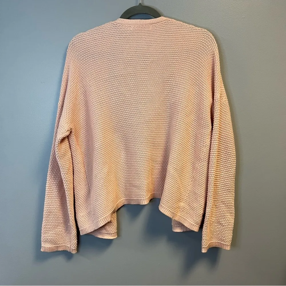 Marine Layer Cardigan Pastel Pink Catalina Open Front Knit Cardi Sz L EUC - Image 6