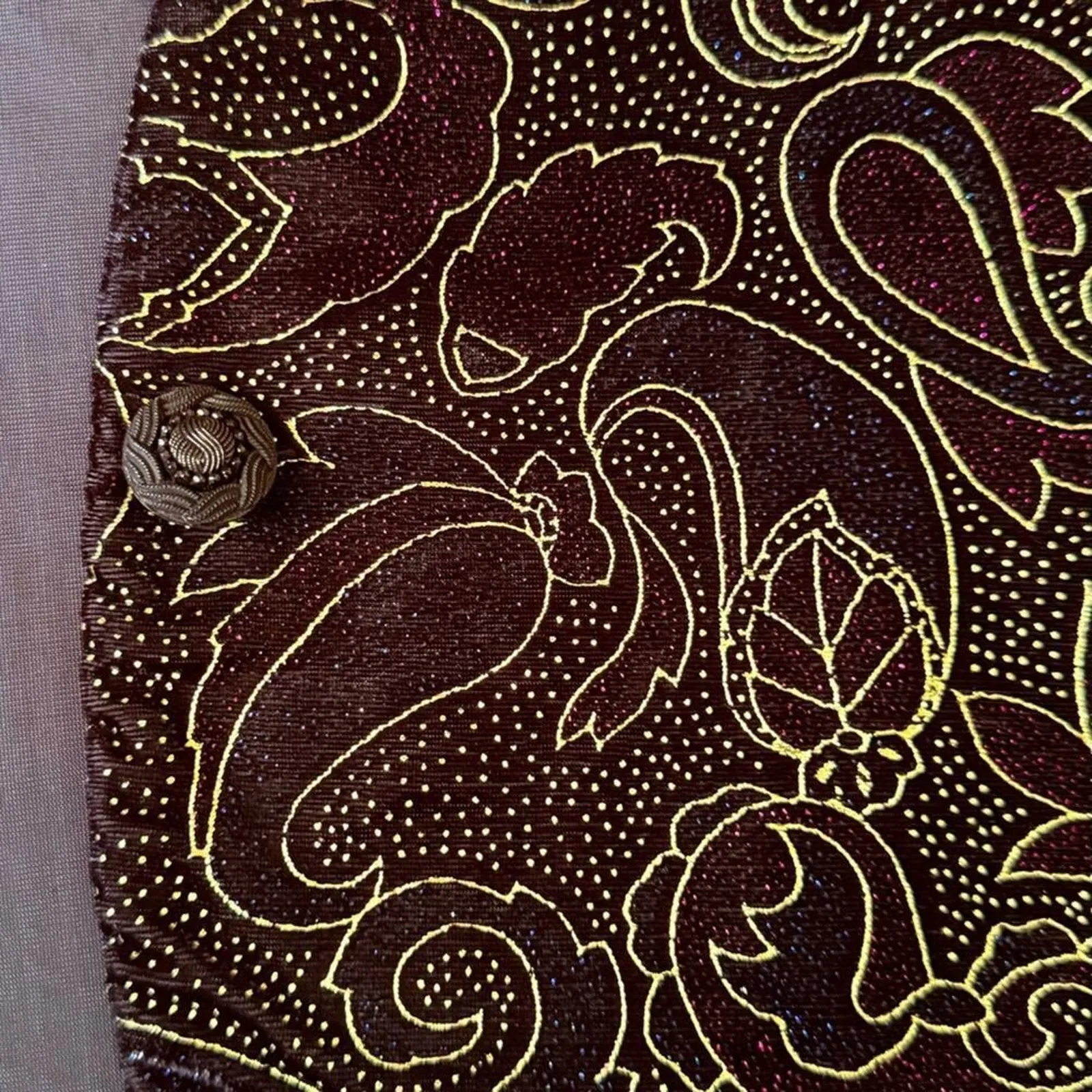 Vintage Norton McNaughton Velvet Paisley Blazer Jacket Size 12 Made in USA NWT - Image 8