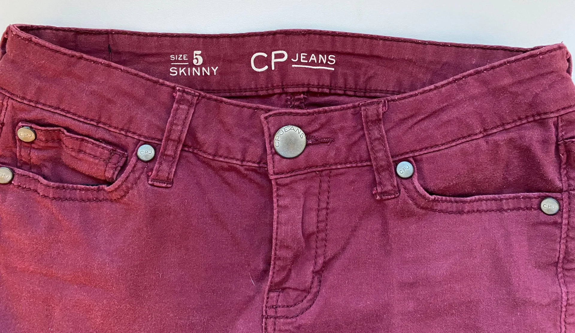 CP Maroon Jeans - Image 2