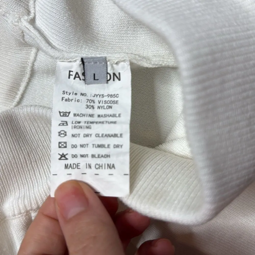 FP Style Freya Joggers White Large White - Image 3