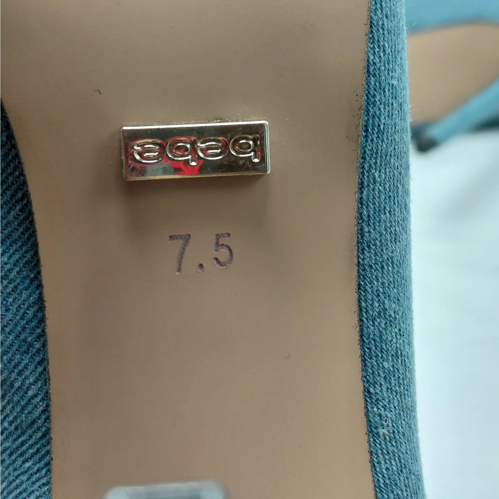 Bebe Dasha Denim Ankle Boots Women's 7.5M Blue Stiletto Heel Going Out Shoes - Image 6