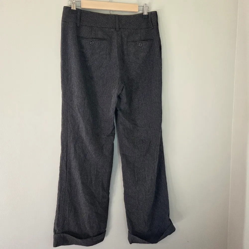 Ann Taylor Gray Wool Cashmere Blend Cuffed Trousers - Image 6