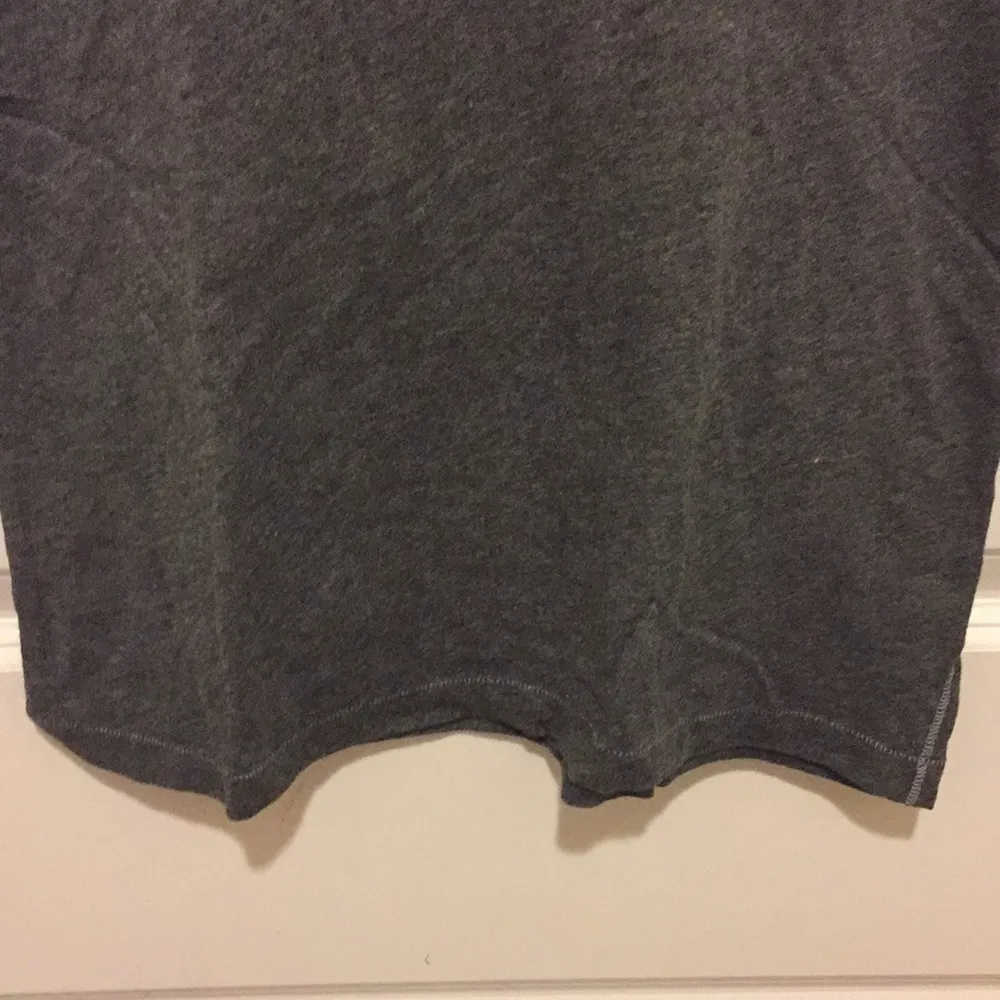 American Eagle Grey Logo Sequin Short Sleeve T-Shirt Size L - Image 6