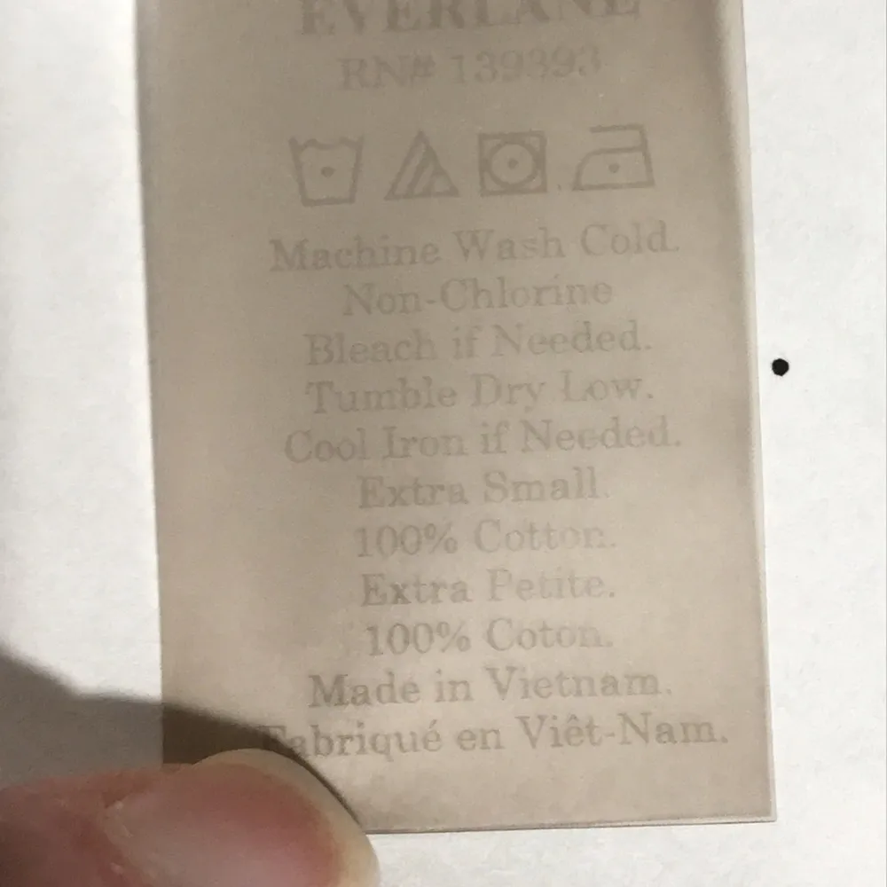 Everlane Sweatshirt Scoop Neck Long Sleeve Marled Heather Grey XS Cotton Terry - Image 4