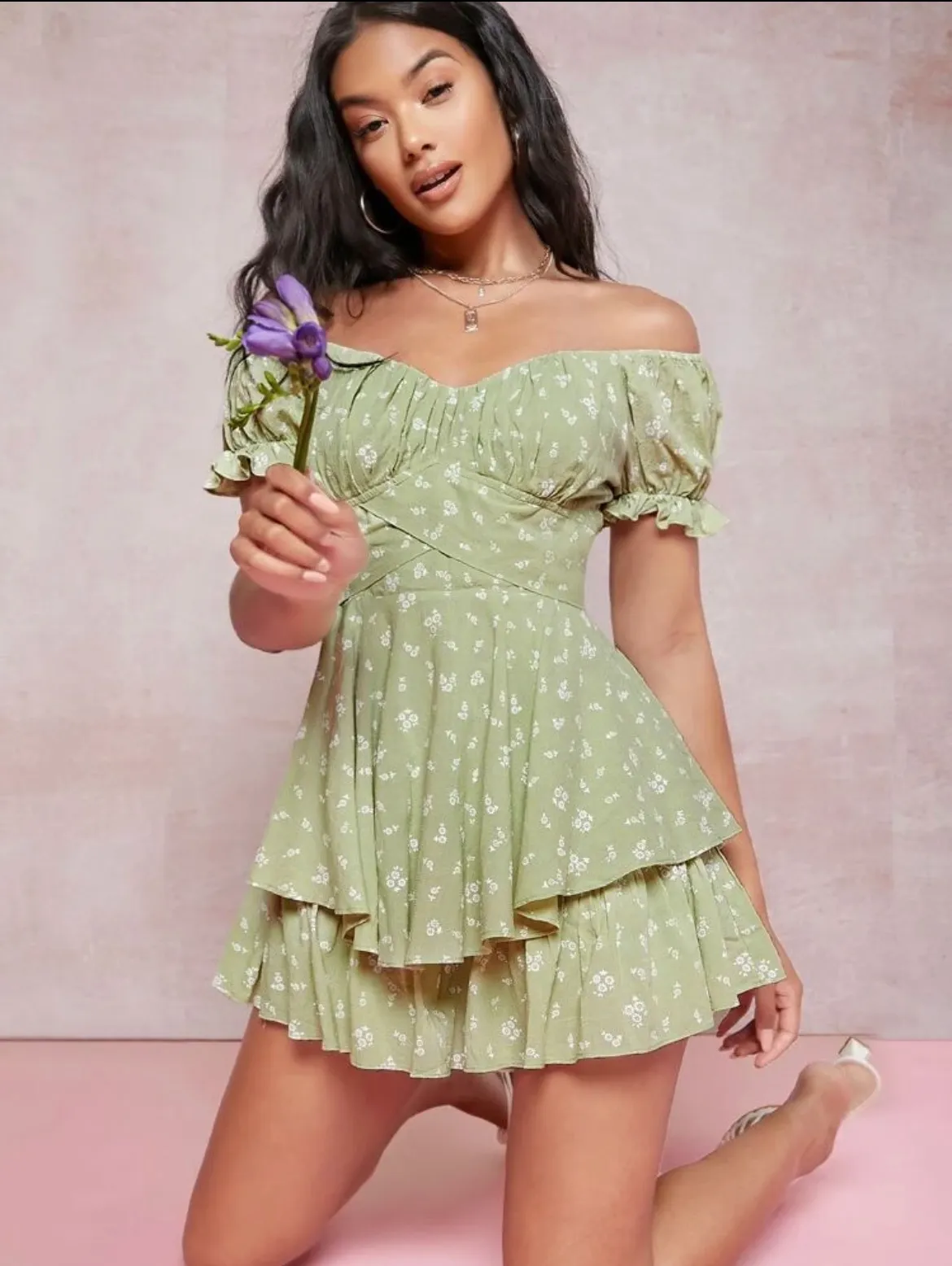 Sage Green Romper - Image 5