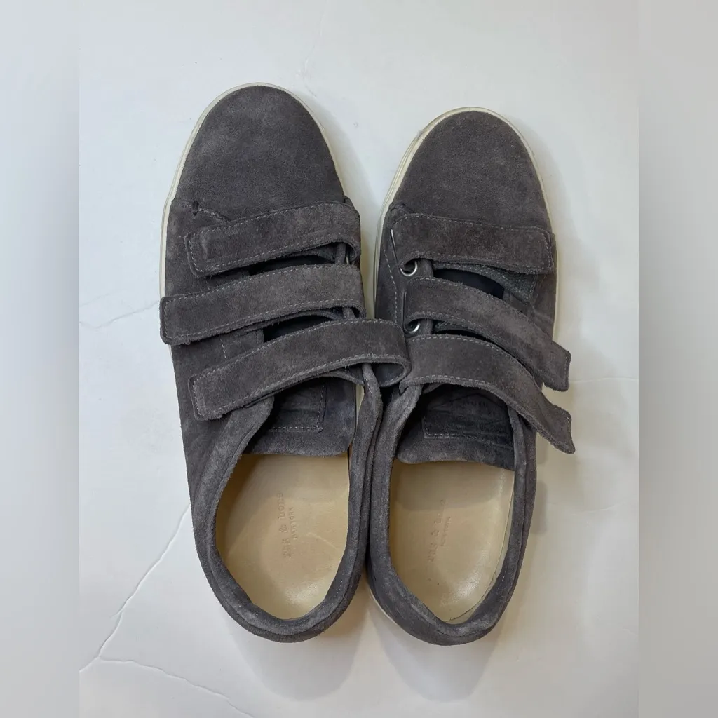 rag & bone Women’s Kent Velcro‎ Low Gray Sneakers Size 7 (37) - Image 4