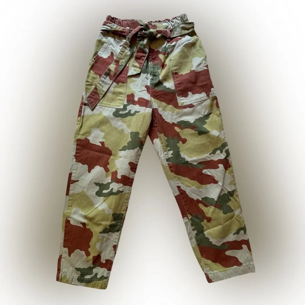 EUC ZARA COMBAT Military mimetic style Cargo pants Zs USA 4 - EUR 36 - Image 2