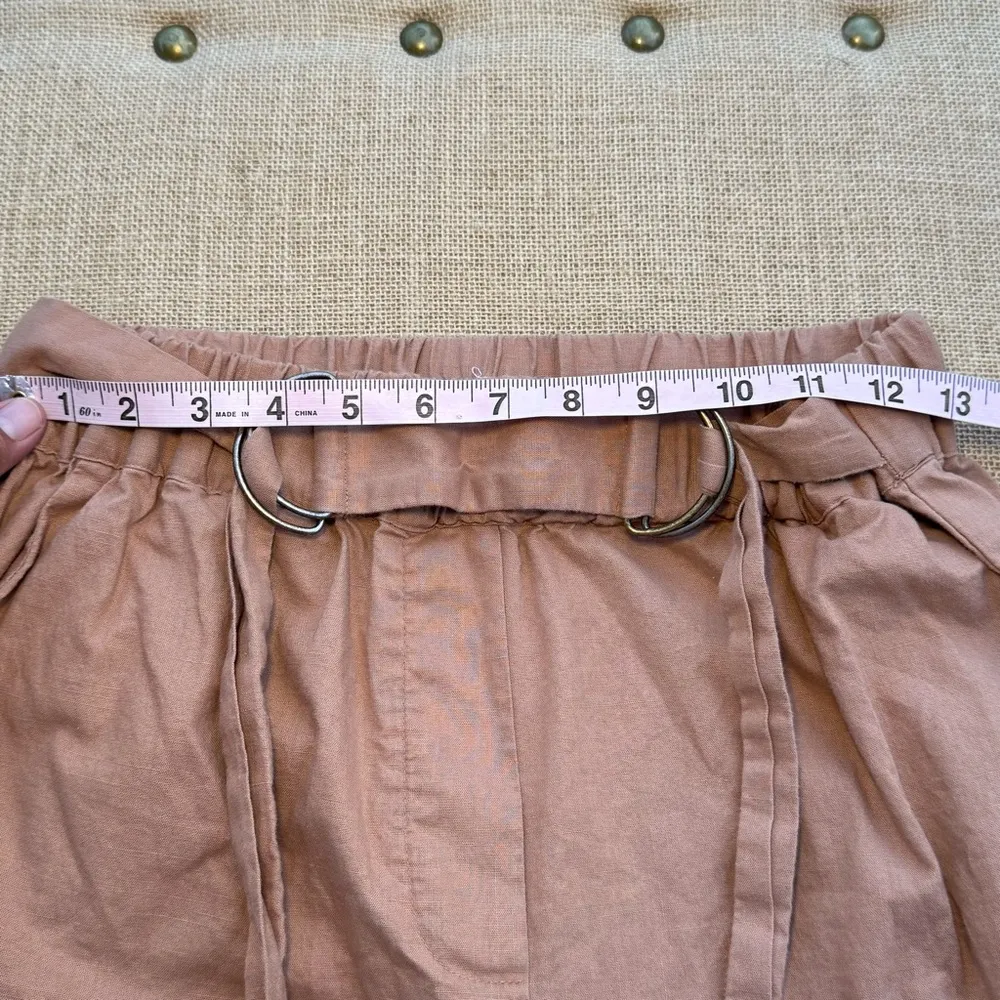 The Drop Women's High Waisted Cropped Wide Leg Pant by Paola Alberdi Pants XS Tan - Image 6