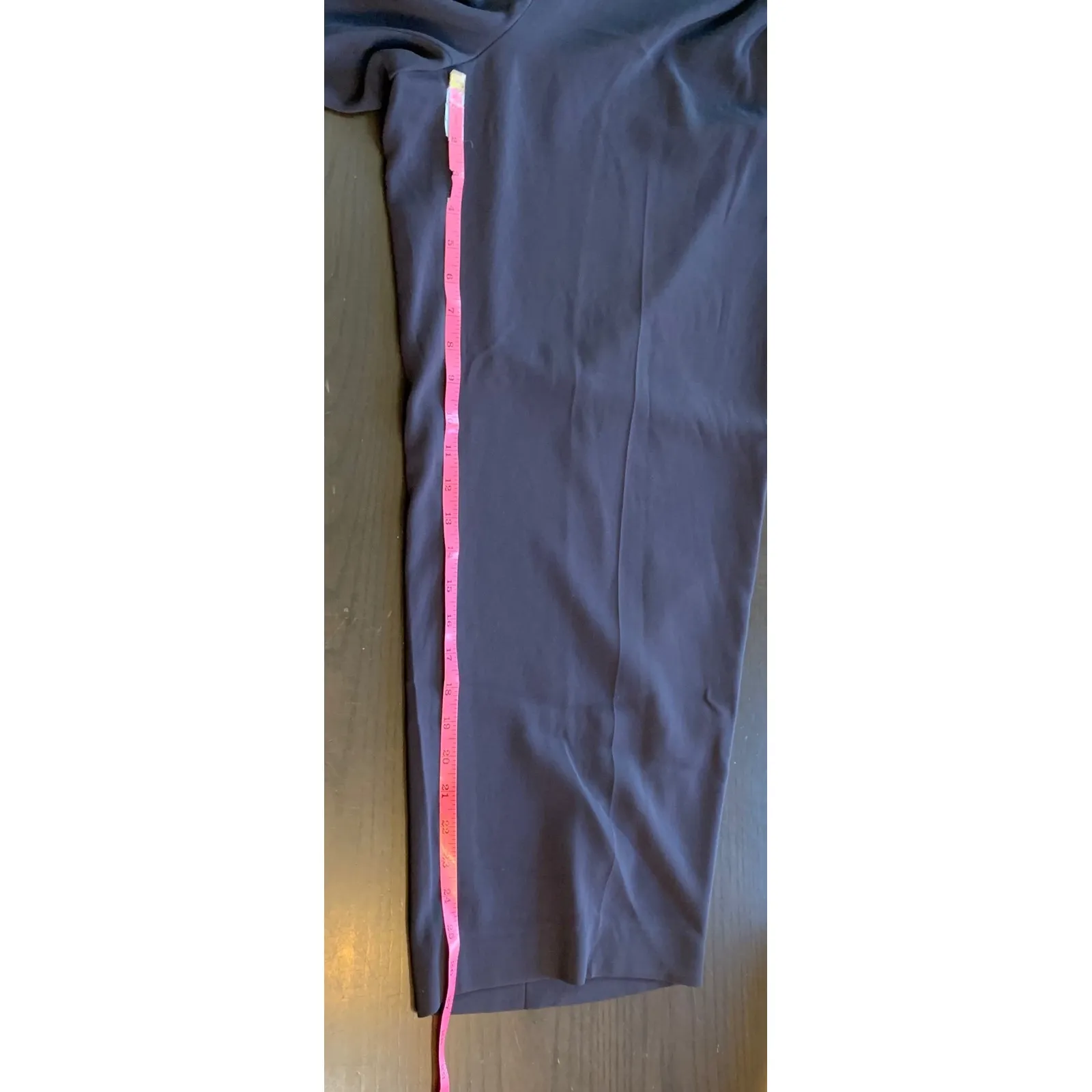 Talbots Woman Petite 18W Navy Blue Pleated Pants‎ Elastic Waist Church Office - Image 9