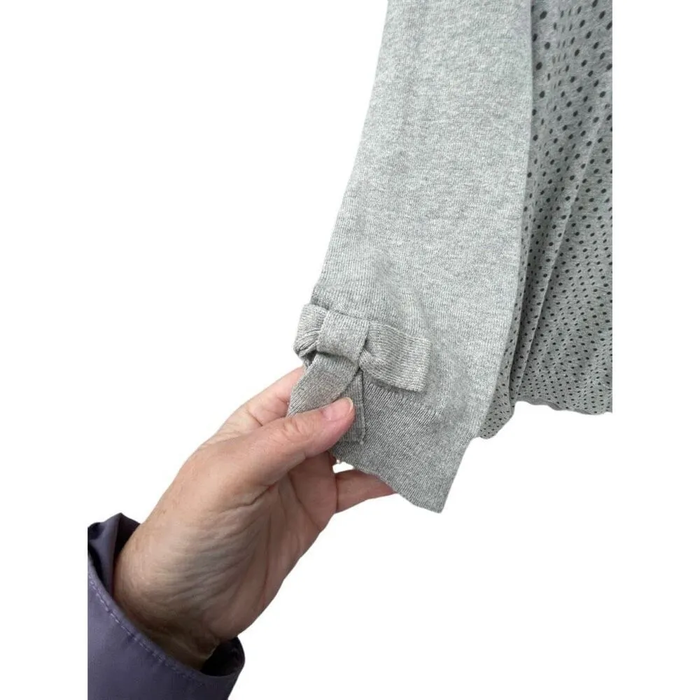 NWT Gap size Med bow on cuffs sweater 100% cotton. - Image 2