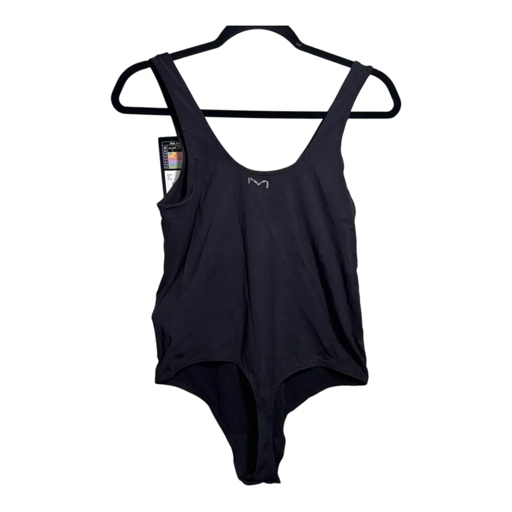 NWT MAIDENFORM Seamless‎ Smoothing Bodysuit Shapewear Black Thong - 2X - Image 2