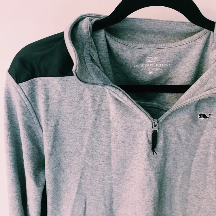 Vineyard Vines GRAY QUARTERZIP - Image 4
