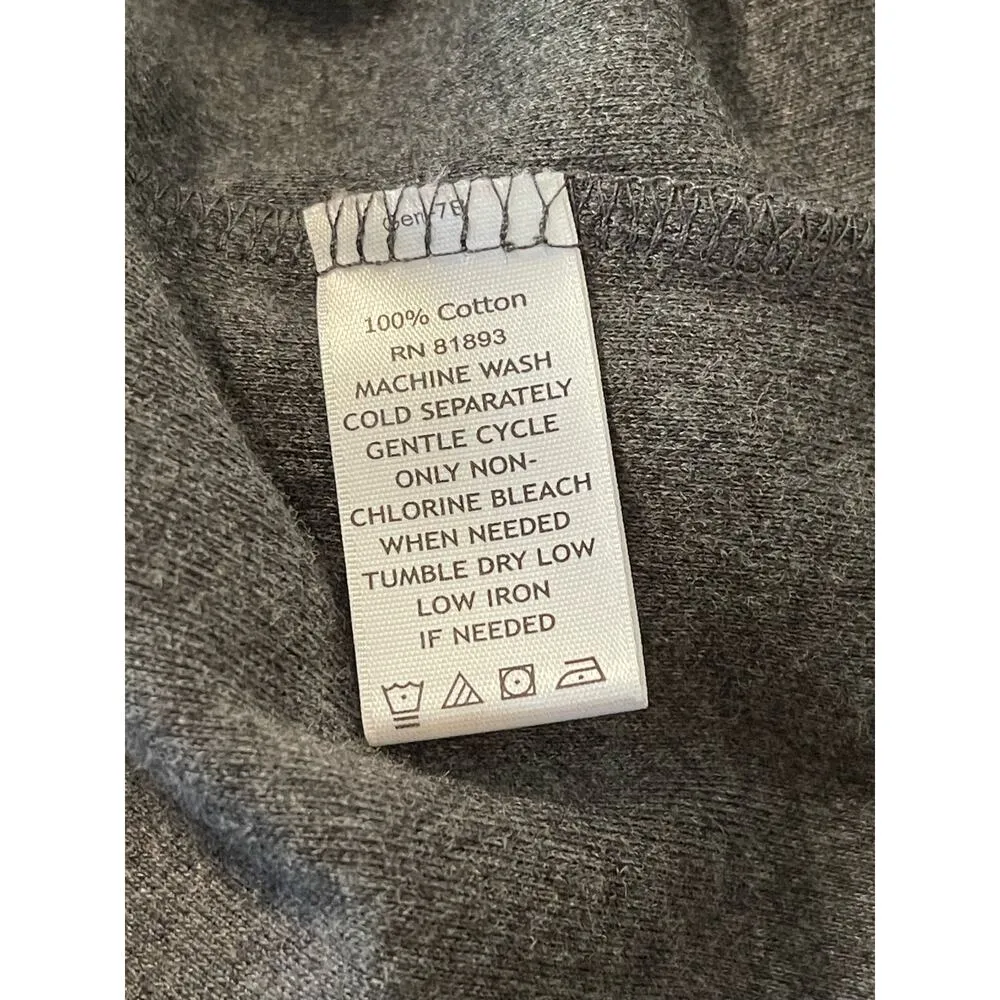 Isaac Mizrahi Live! Essentials 3/4 Sleeve Cotton Knit Dress Charcoal Size Small Gray - Image 4