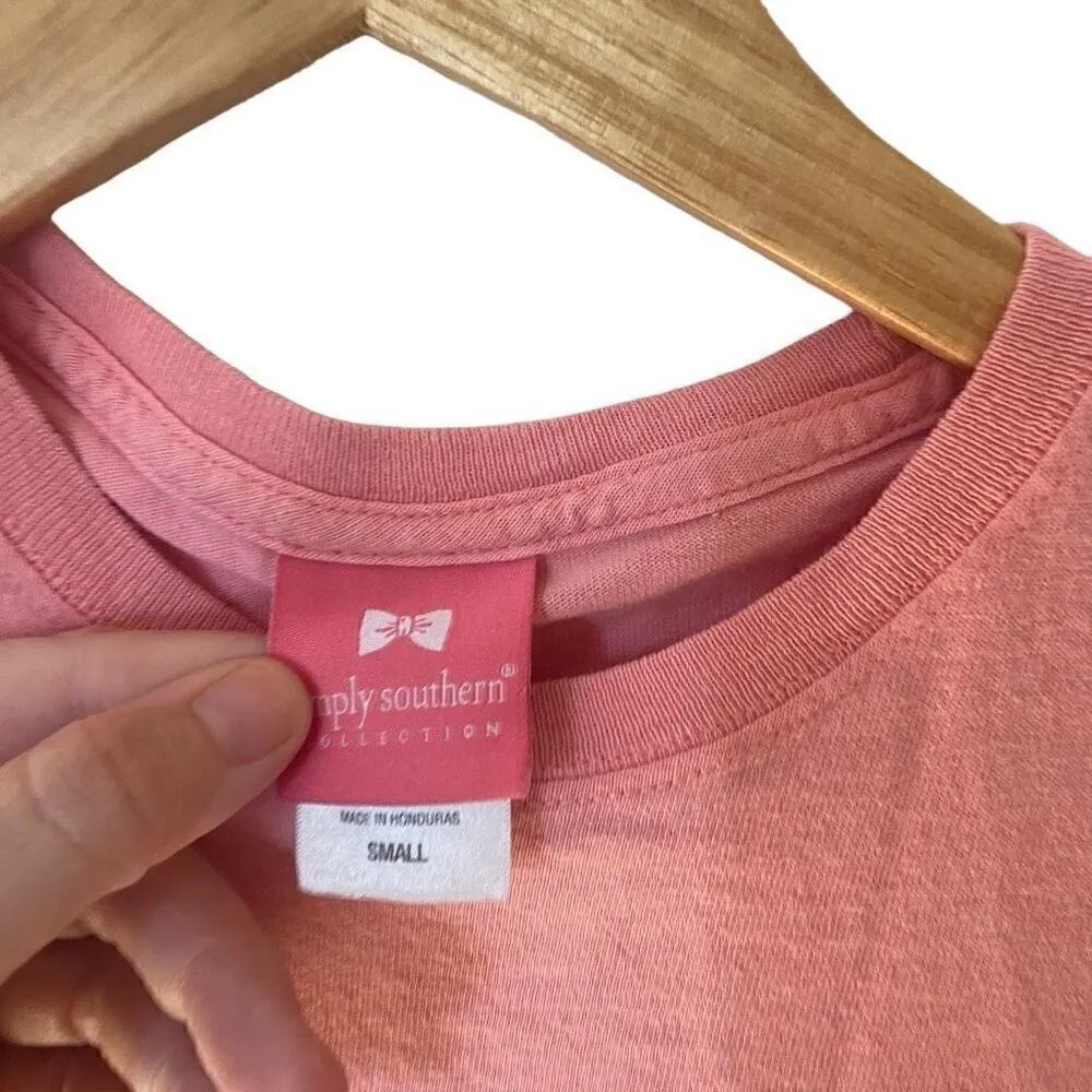 Simply southern great Smokey mountains pink small short sleeve tshirt - Image 4