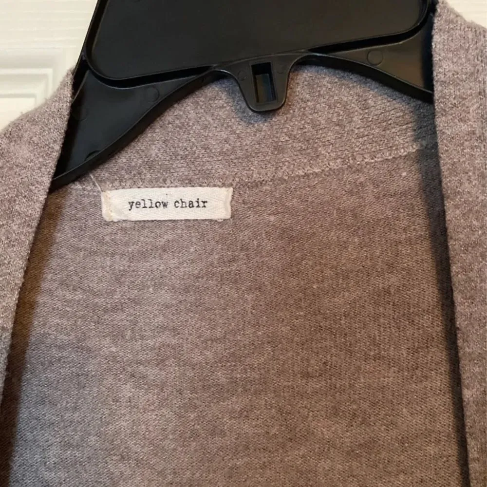 Yellow chair long cardigan s/m - Image 4