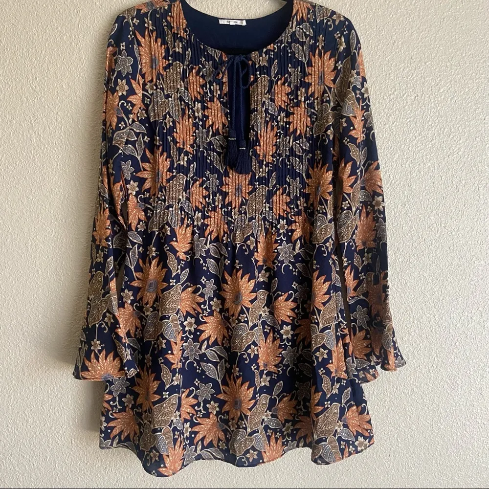 Tularosa  flower print Audrey dress size M - Image 3
