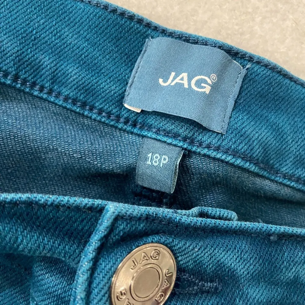 NWT JAG Size 18P Cassie Moroccan Blue Cassie Mid Rise Slim Fit Straight Jeans - Image 7