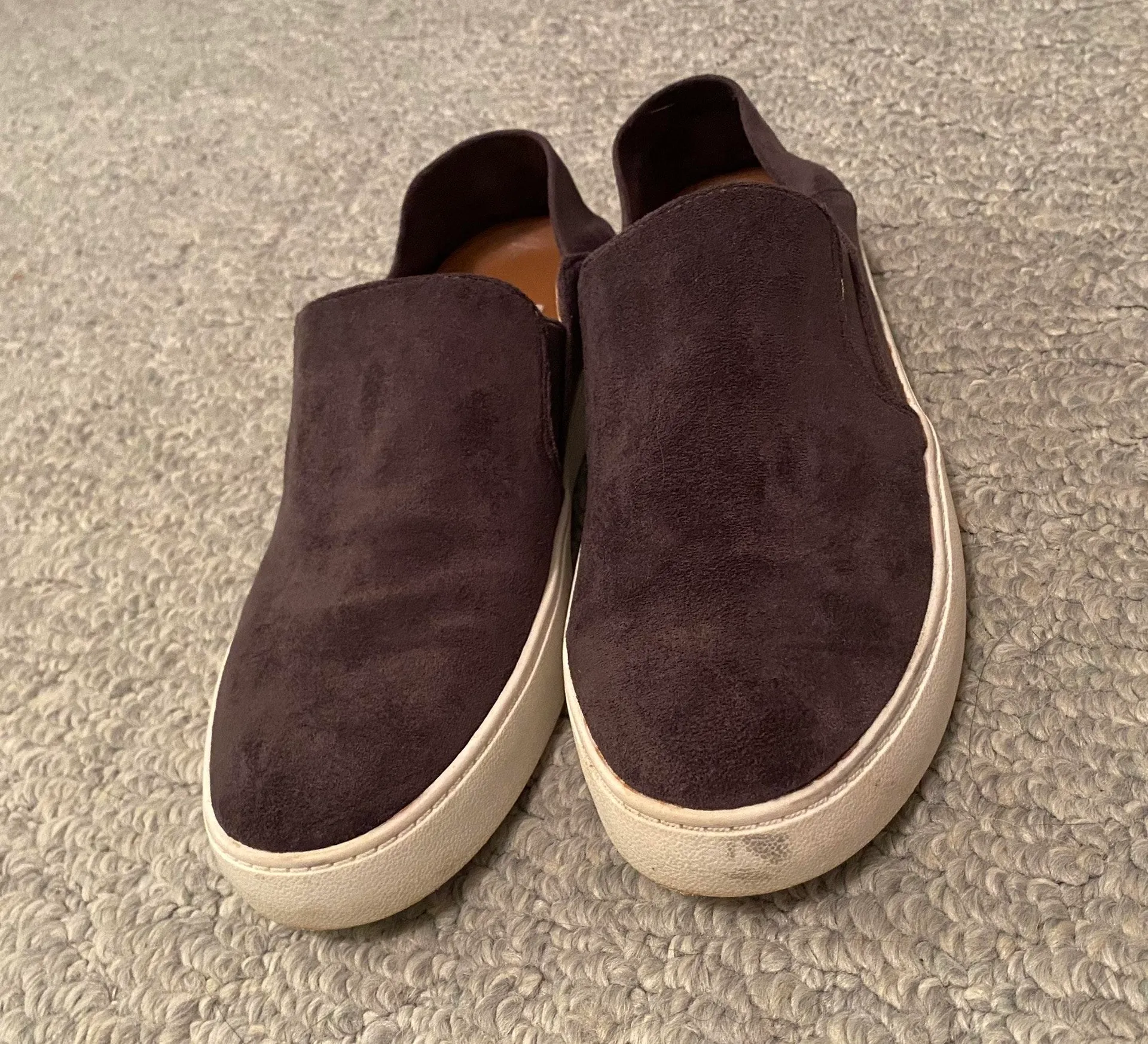 Steve Madden Gray Suede Slip Ons - Image 3
