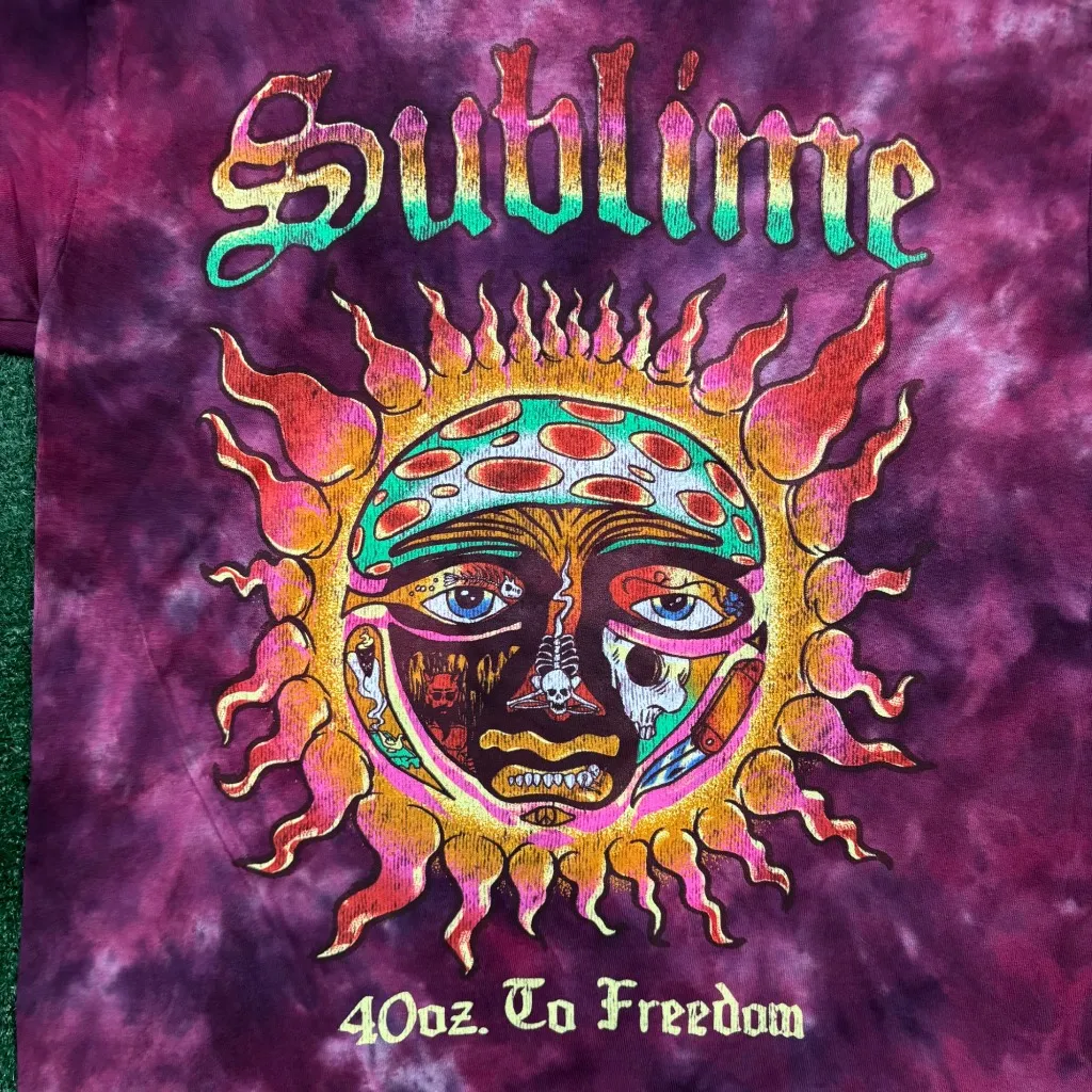 Sublime 40oz to Freedom Rock Band Tie-Dye T-Shirt Size Medium - Image 2