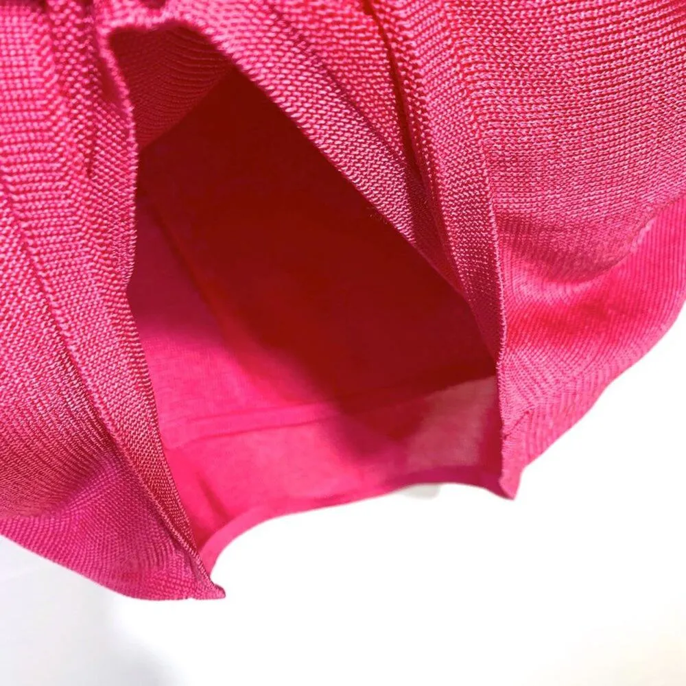 Gauge81 NEW Beja Short One Shoulder Mini Dress Revolve in Fuchsia Pink Small - Image 6