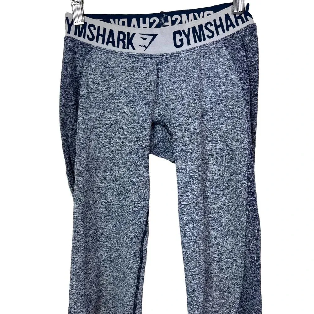 Gymshark Flex Leggings Navy Blue Marl‎ Gray Size Small - Image 5