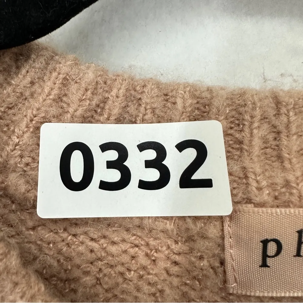 Philosophy Sweater Wool Blend Braided Arms Womans Size M Soft Rose Pink - Image 10