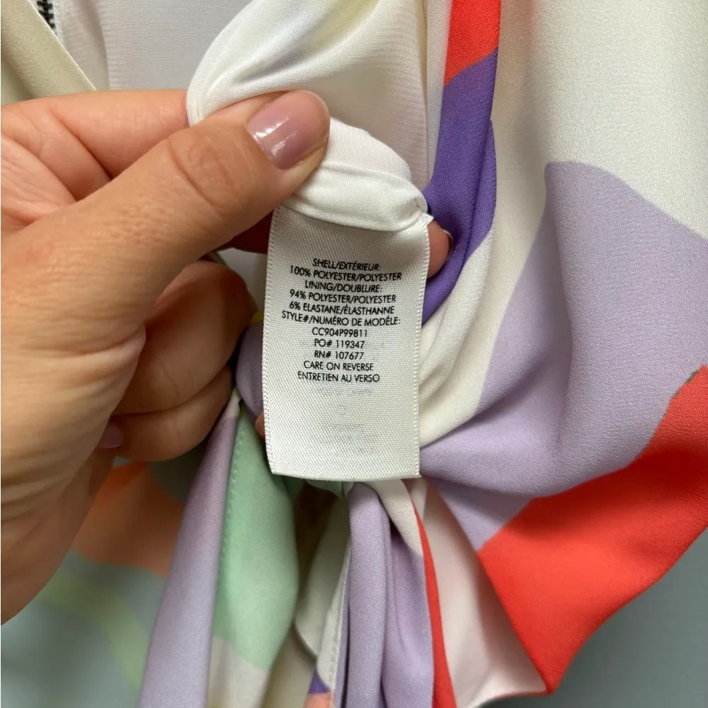 Alice + Olivia Sierra Abstract Pattern Tie Front Jumpsuit 4 - Image 11