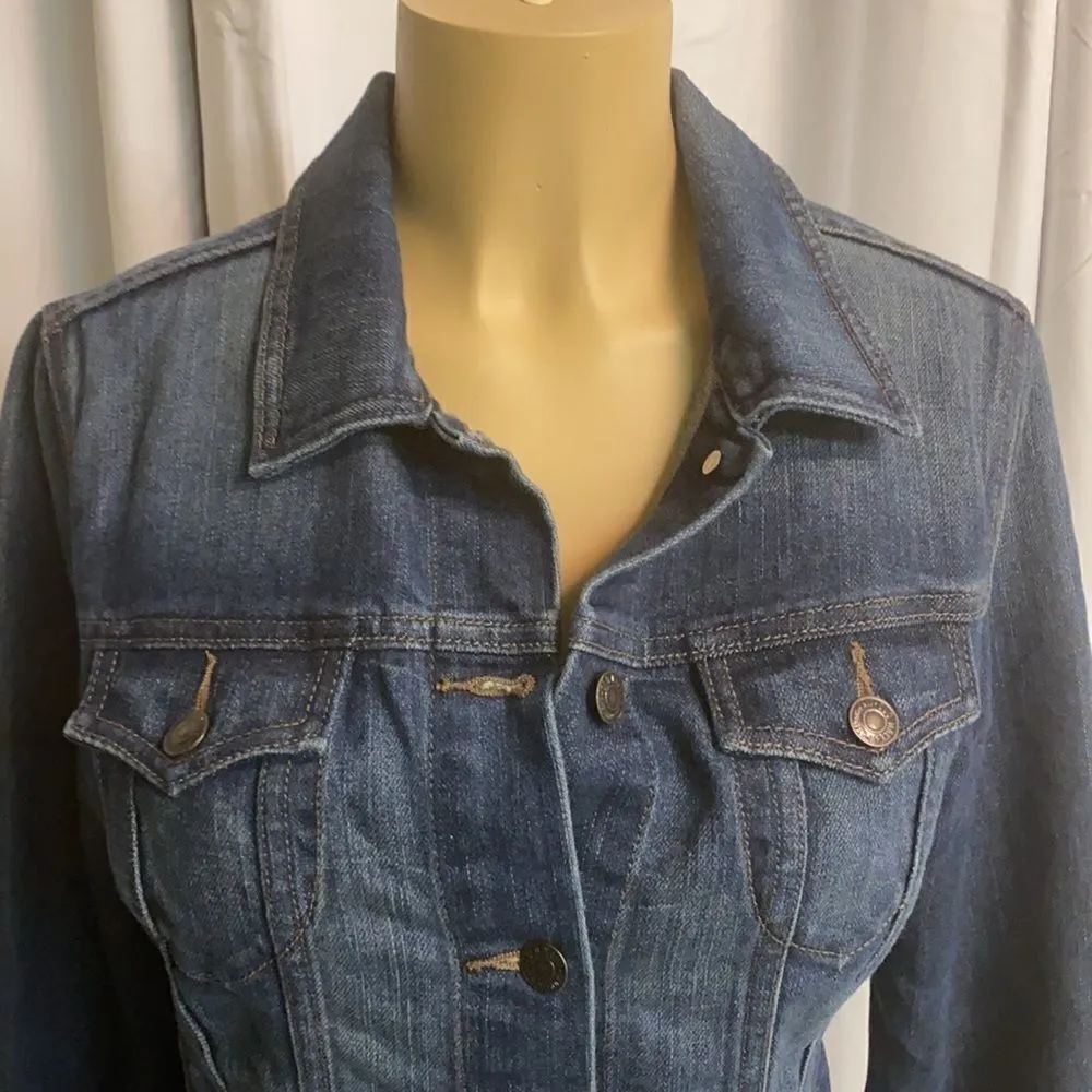 Ride‎ to live Popeye jean jacket size large Blue - Image 5