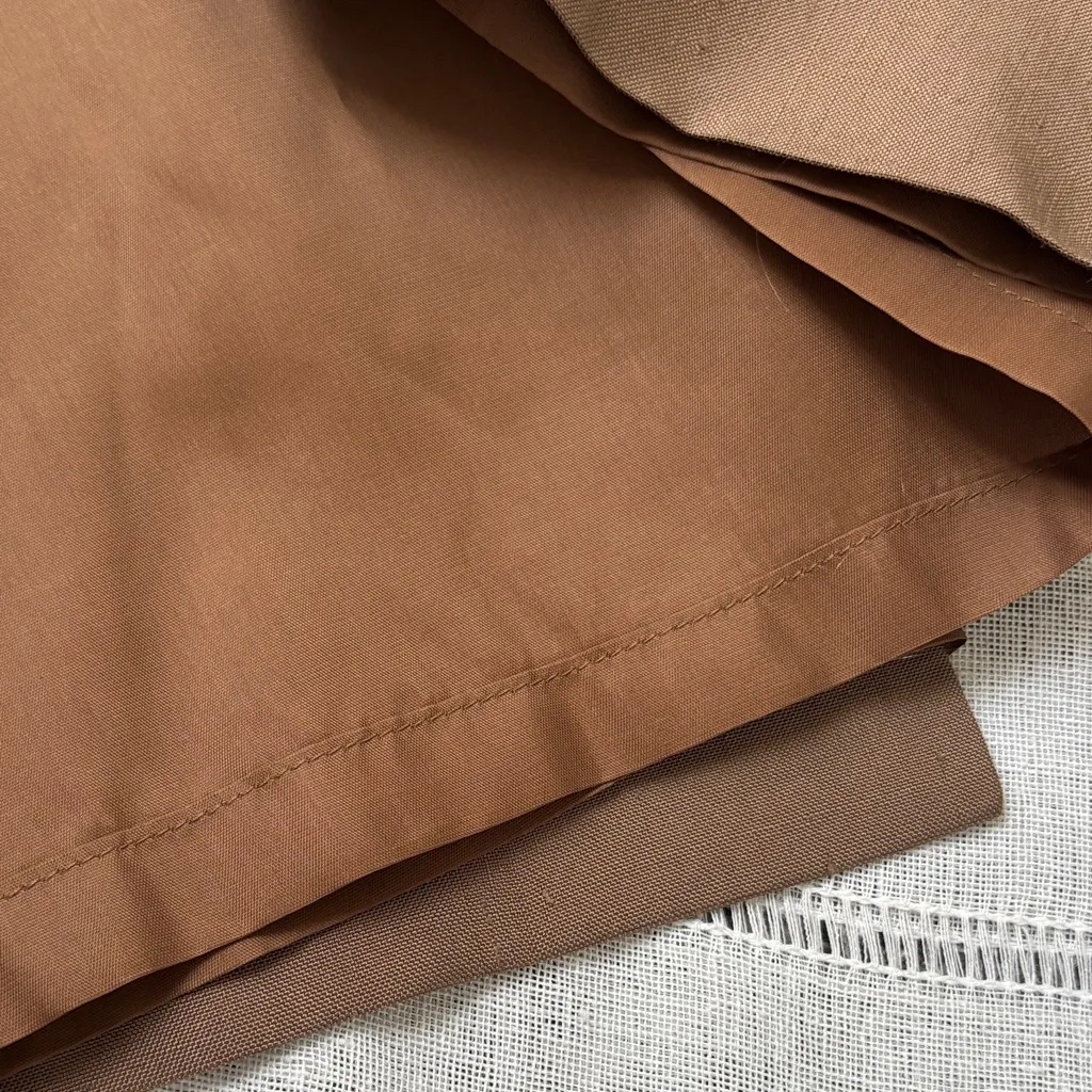 Steve Fabrikani Vintage NWT Color Block Long Sleeve Dress with Gold Accents Tan Size 12 - Image 10