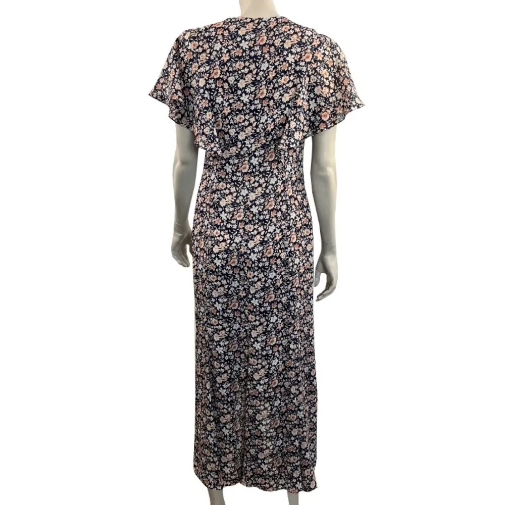 Vintage 1990s Karin‎ Stevens Floral Midi Dress - Image 3