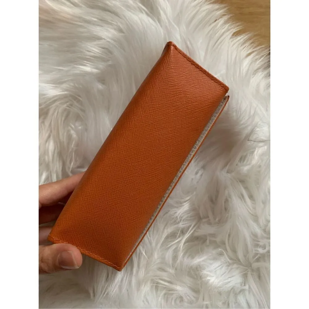 Tory Burch orange sunglasses case - Image 5