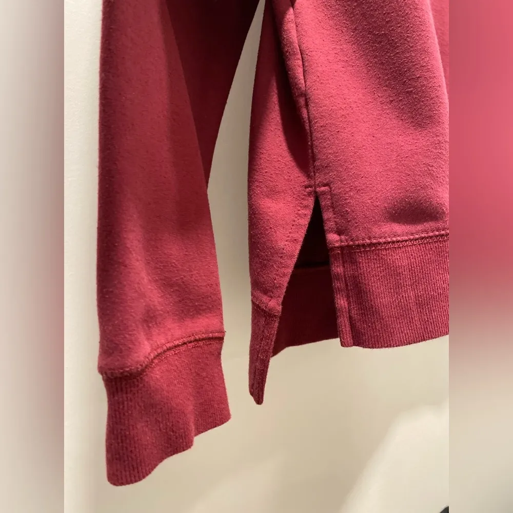 Embroidered Wine O' Clock Burgundy Red Crewneck Sweater - S - Image 10