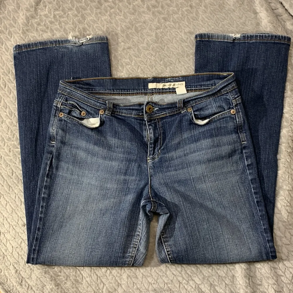 DKNY Dark Wash Jeans Size 14R - Image 4