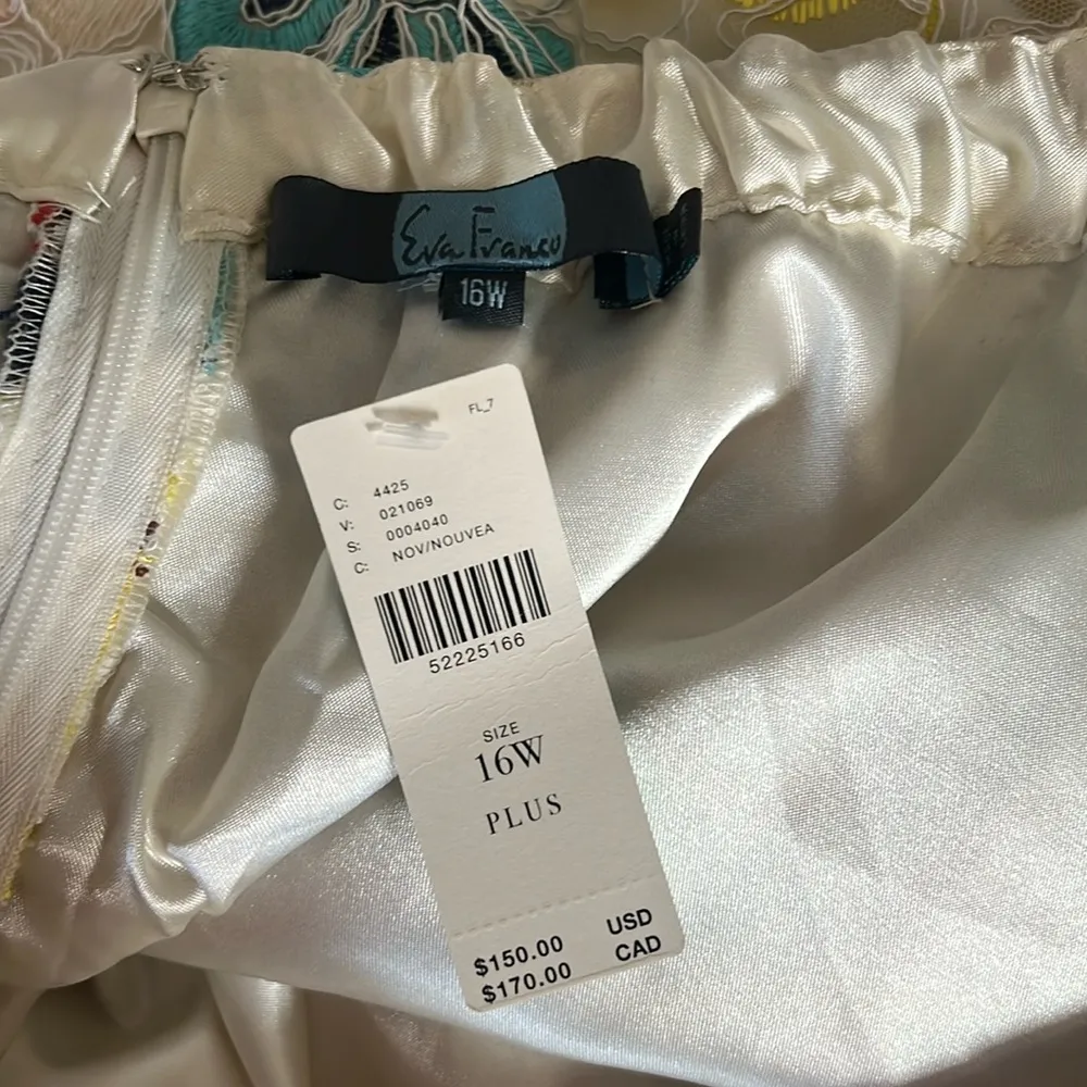 Anthropologie’s Eva Franco Floral Print Lace-Over Midi Skirt, Plus Size 16W $150 - Image 9