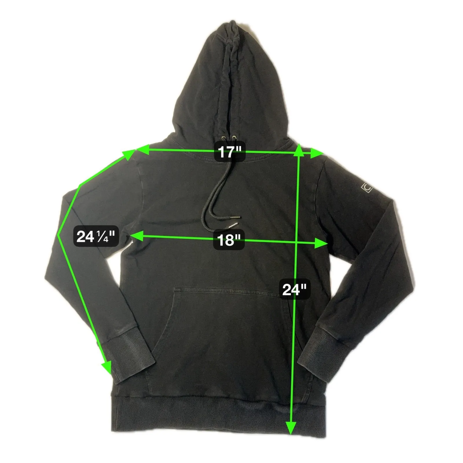 Constantly Varied Gear CVG I AM FREE Black Hoodie Womens XS Workout Thumbholes - Image 5