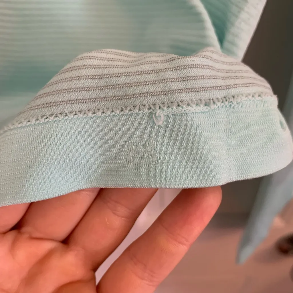 *flawed* Lululemon Swiftly Tech Long-Sleeve 2.0 *Waist Length Ideal Mint sz 8 - Image 5