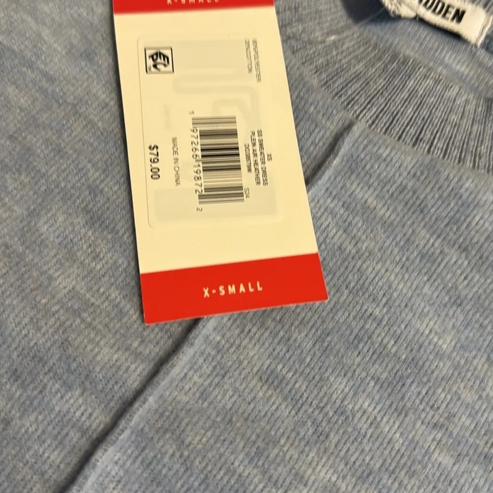 Steve Madden Light Blue sweater Dress with pockets NWT - Image 3