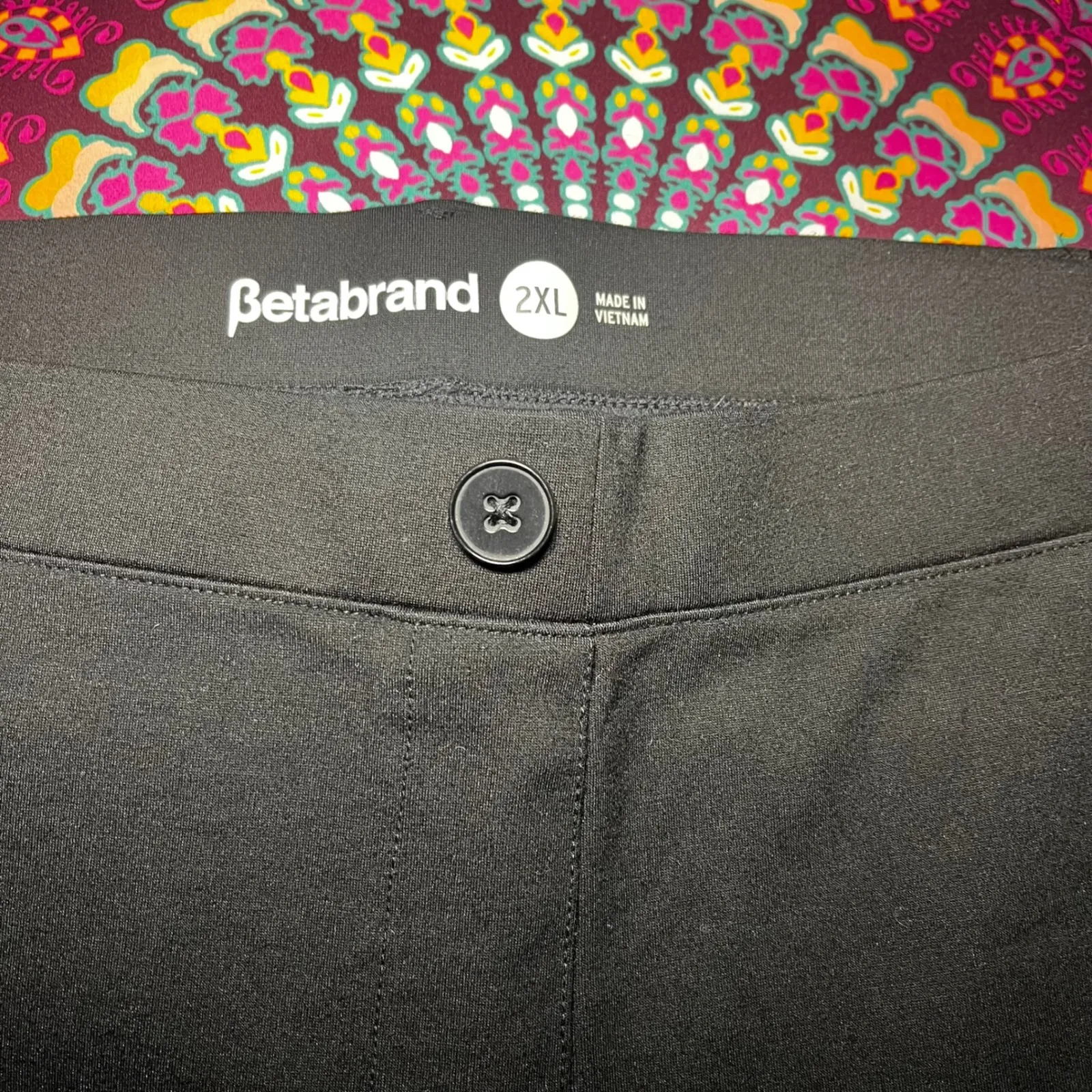 Betabrand Black Bootcut Dress Pants Women's Size 2XL Stretch Comfort Work Chic - Image 5