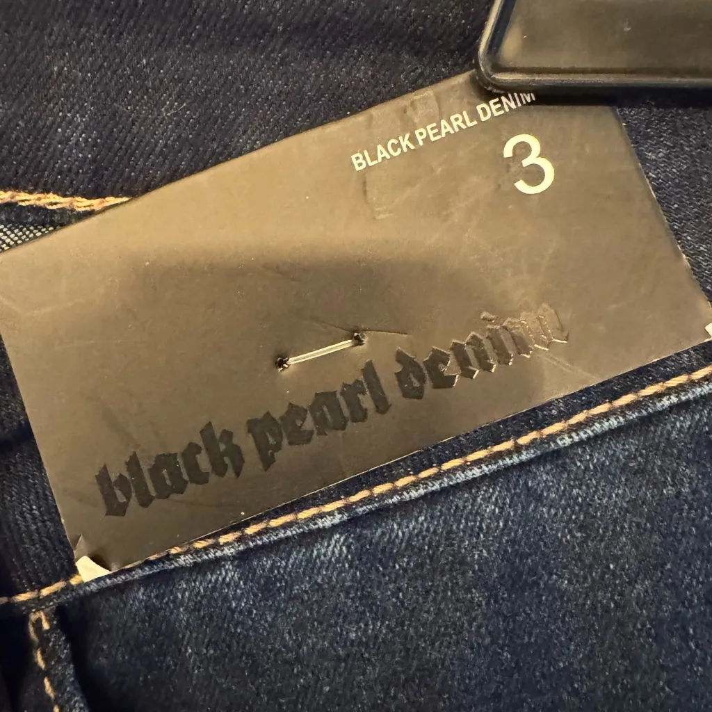 Black Pearl Denim Los Angeles Indigo Women’s Blue Distressed Skinny Jean Size 3 - Image 6